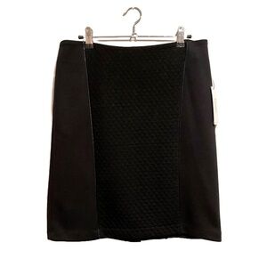NWT Laundry mixed media black skirt